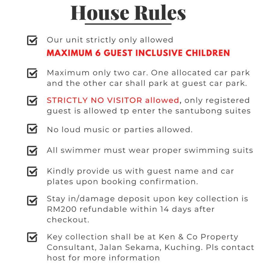 Santubong Suites B Just Like Home Damai Kuching Exterior foto